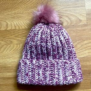 Handmade Crochet Winter Hat with Pom Size Adult Medium